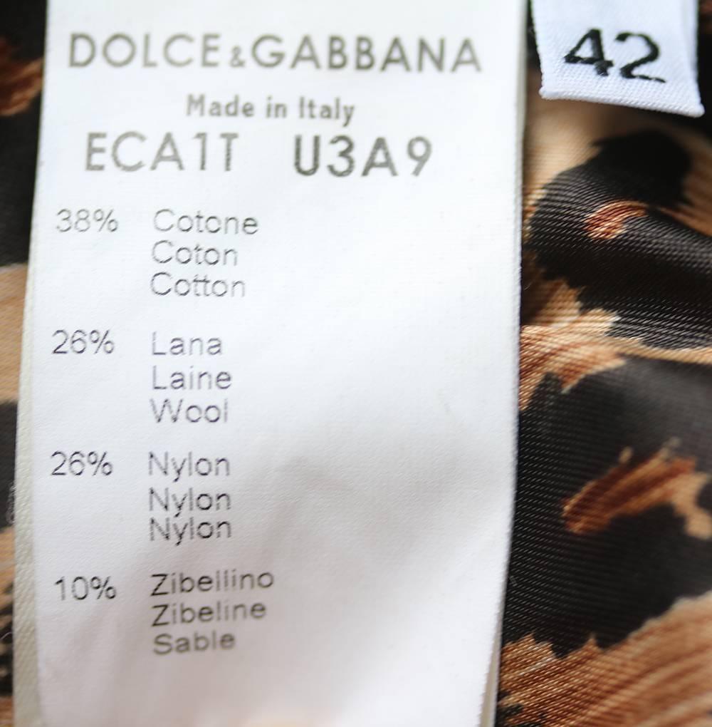 Women's or Men's Dolce & Gabbana Sable-Trimmed Boucle Coat
