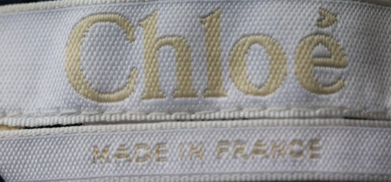 Chloé Lace-Trimmed Printed Cotton Blend Crepe de Chine Maxi Dress For Sale 2