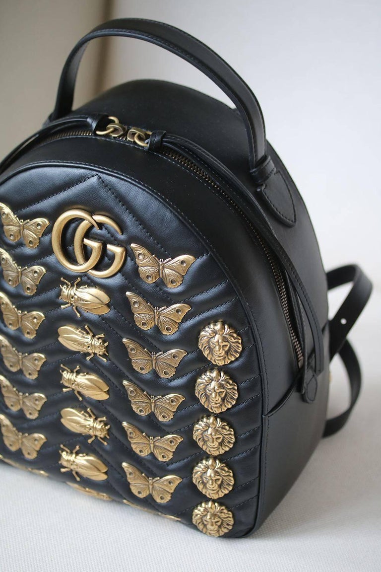 Gucci GG Marmont Animal Studs Leather Backpack at 1stDibs gucci