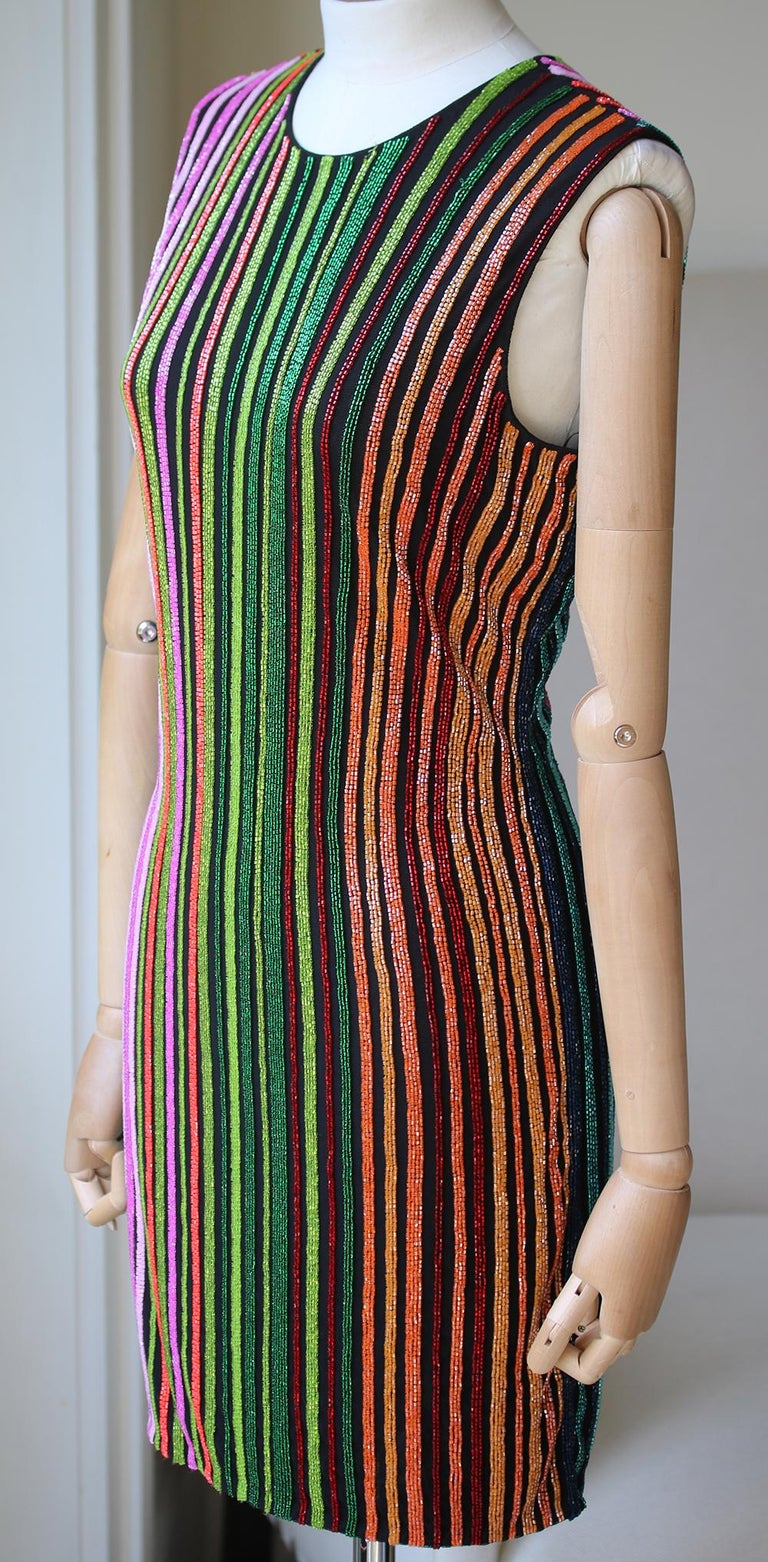balmain beaded dress Short beaded dress - Women