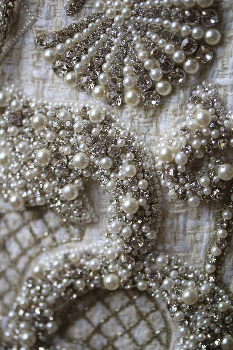 Balmain Crystal and Pearl Embellished One-Shoulder Dress at 1stDibs ...