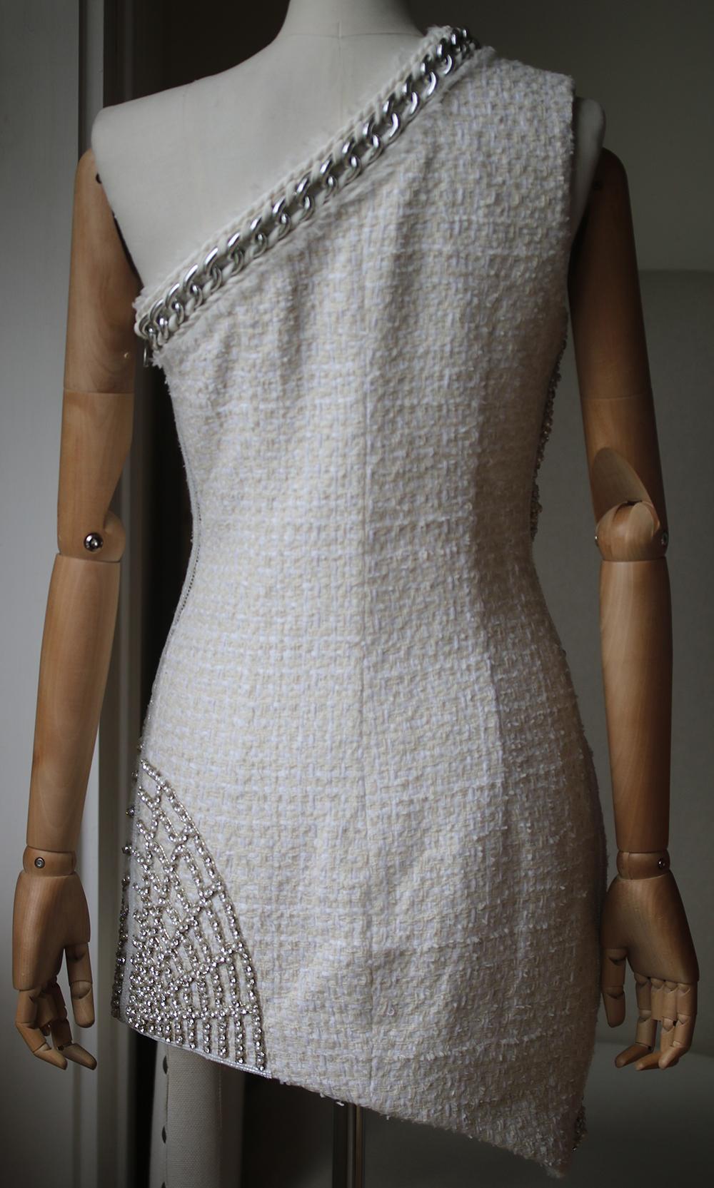 balmain embellished dress