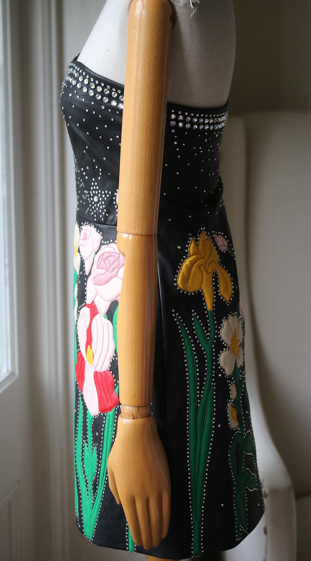 gucci strapless dress