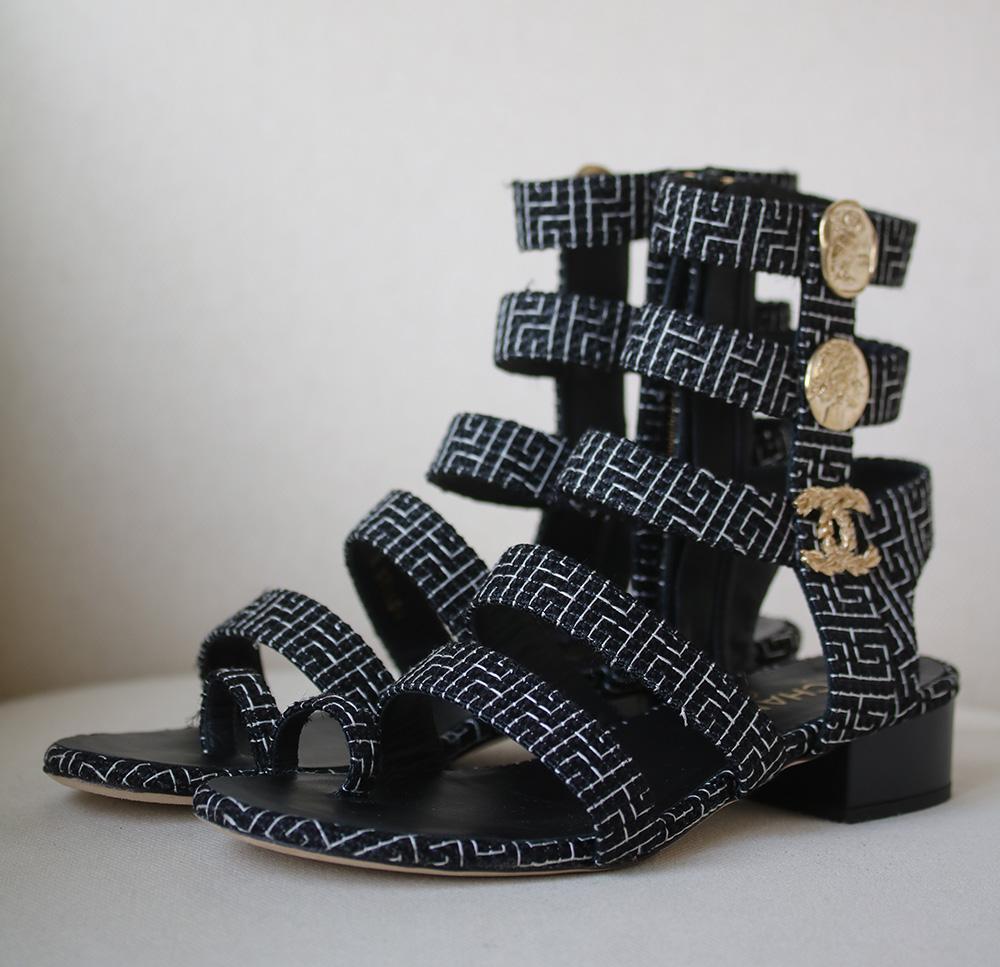 chanel gladiator sandals