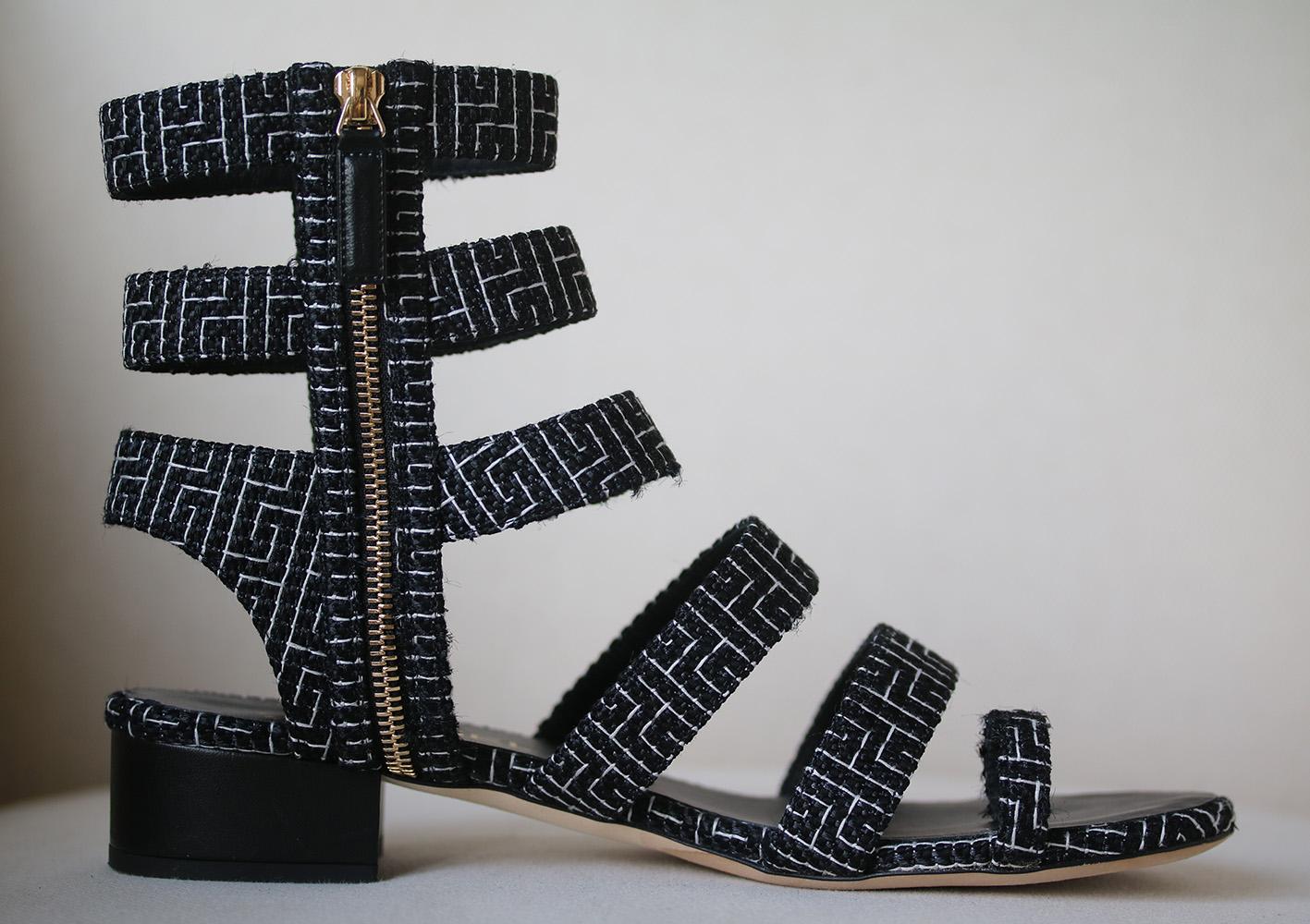 Chanel Coin Embellished Gladiator Sandals In Excellent Condition In London, GB