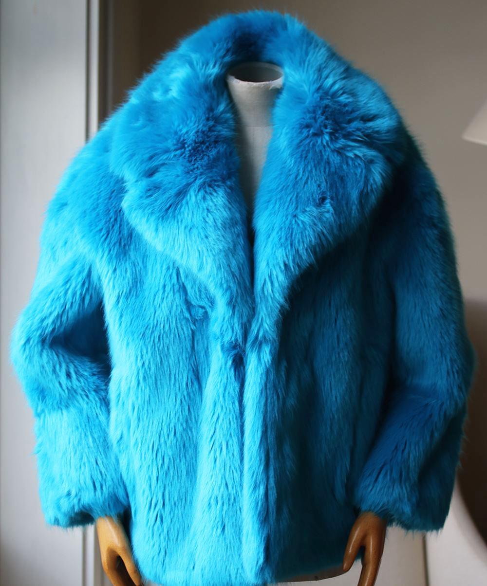 dvf faux fur coat