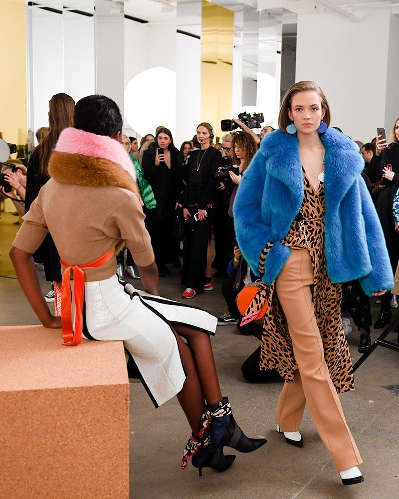 Dvf faux fur coat discount