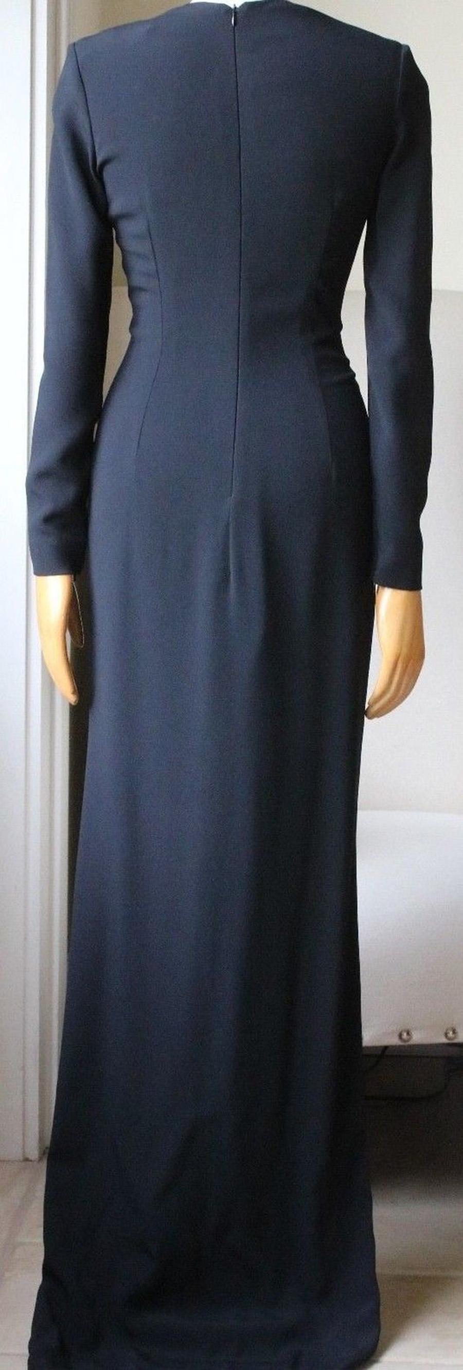 Black Stella McCartney Millie Cady Lace Trim Long Dress For Sale