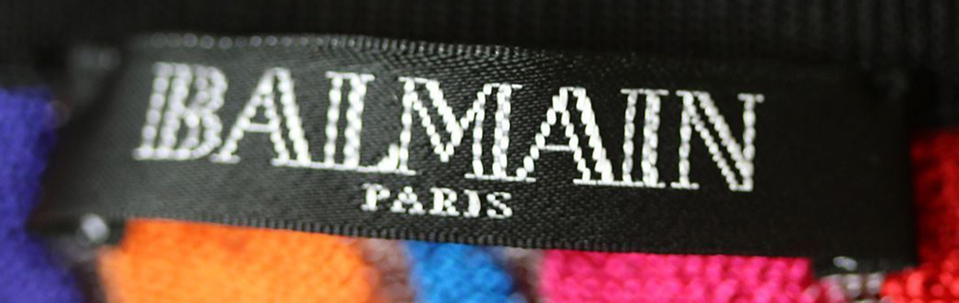 Women's Balmain Striped Open-Knit Cardigan