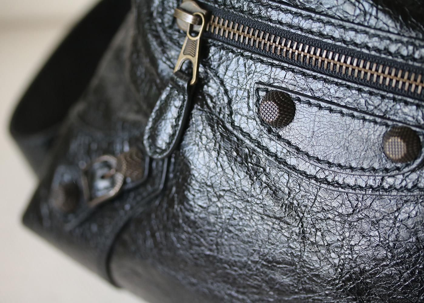 Black Balenciaga Classic Traveler Small Lambskin Backpack 