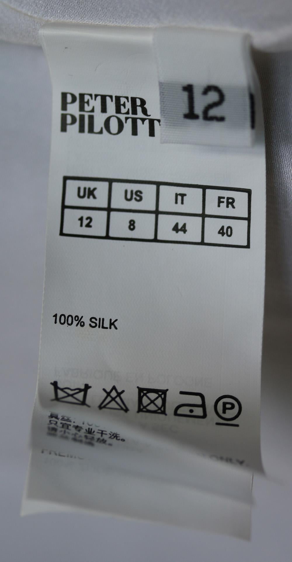 Women's Peter Pilotto Ruffled Printed Silk-Georgette Maxi Skirt 