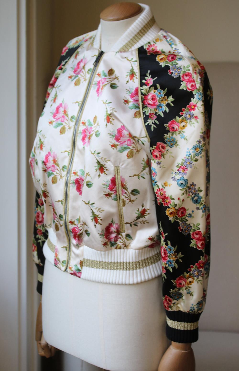 gucci floral bomber jacket