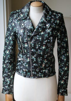 Saint Laurent Classic L01 Floral-Printed Leather Jacket