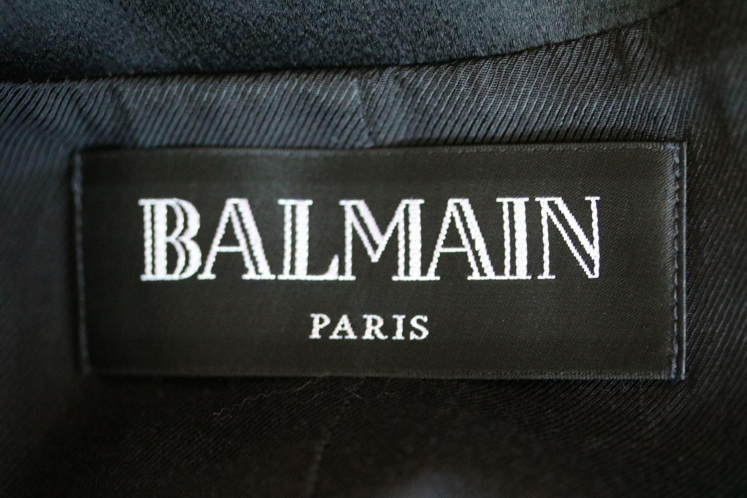 Women's Balmain Belted Double-Breasted Crepe Blazer