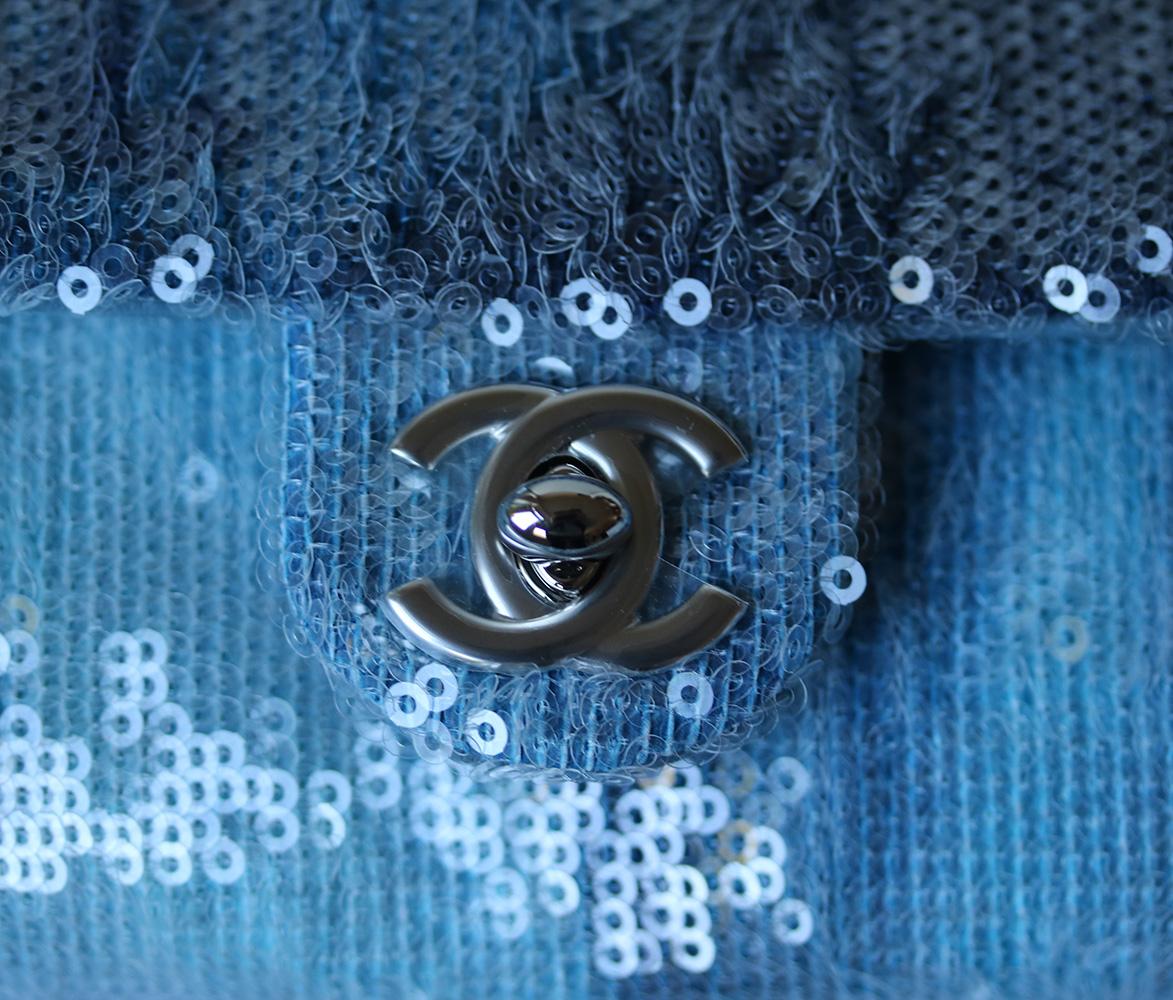 Chanel SS18 Sequin Waterfall Backpack Bag In New Condition In London, GB