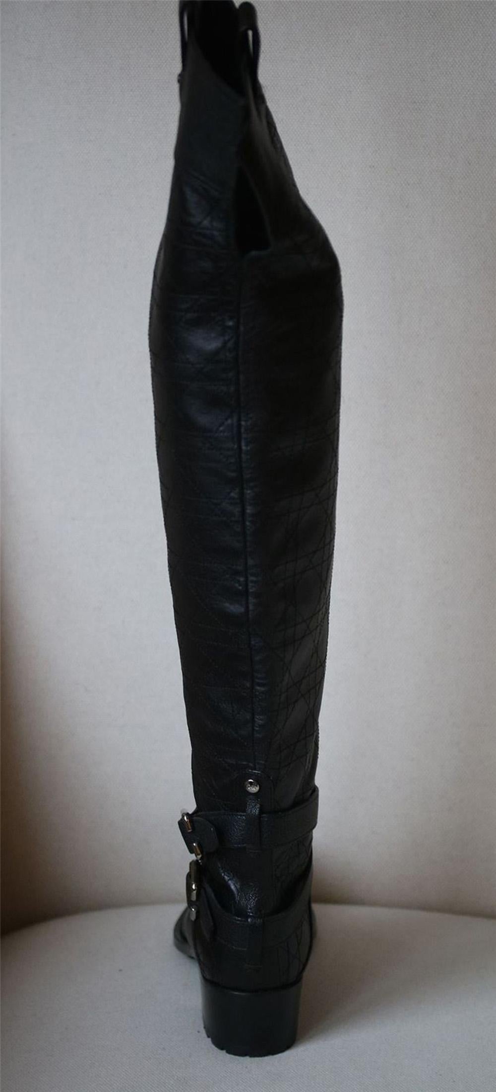 christian dior knee high boots