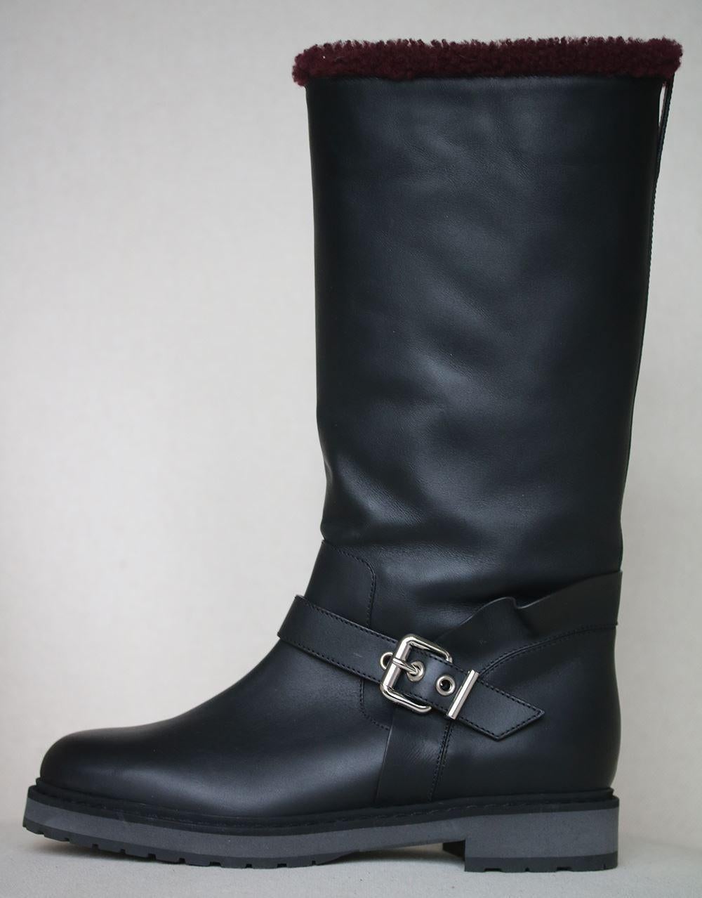 fendi shearling boots