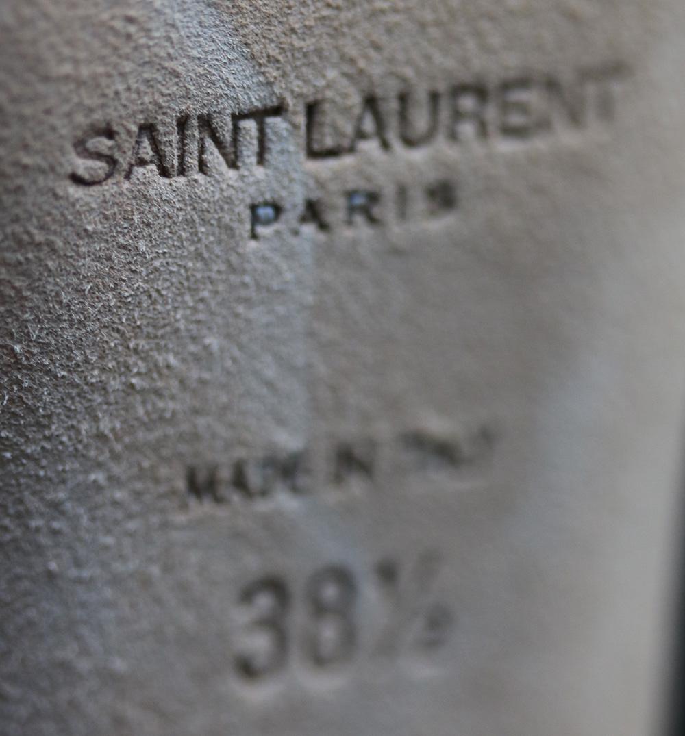 Brown Saint Laurent Tanger 105 Ikat Over-The-Knee Boots