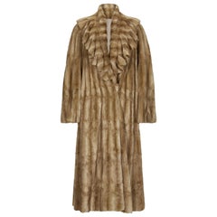 Fendi Ermine Fur Long Coat