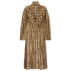 Fendi Ermine Fur Long Coat 