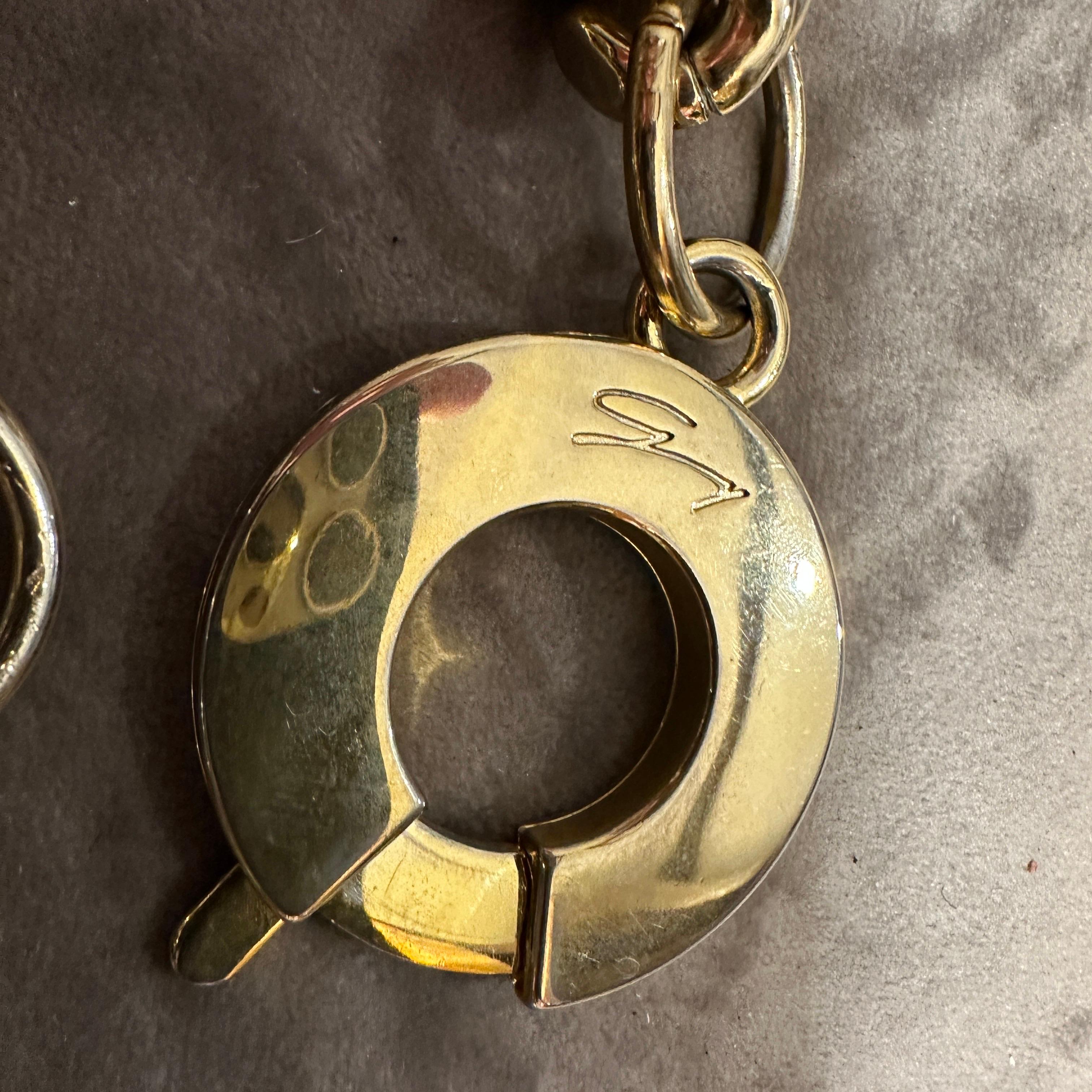 Una splendida collana a catena o cintura in ottone degli anni '80 di Genny In condizioni ottime in vendita a Aci Castello, IT