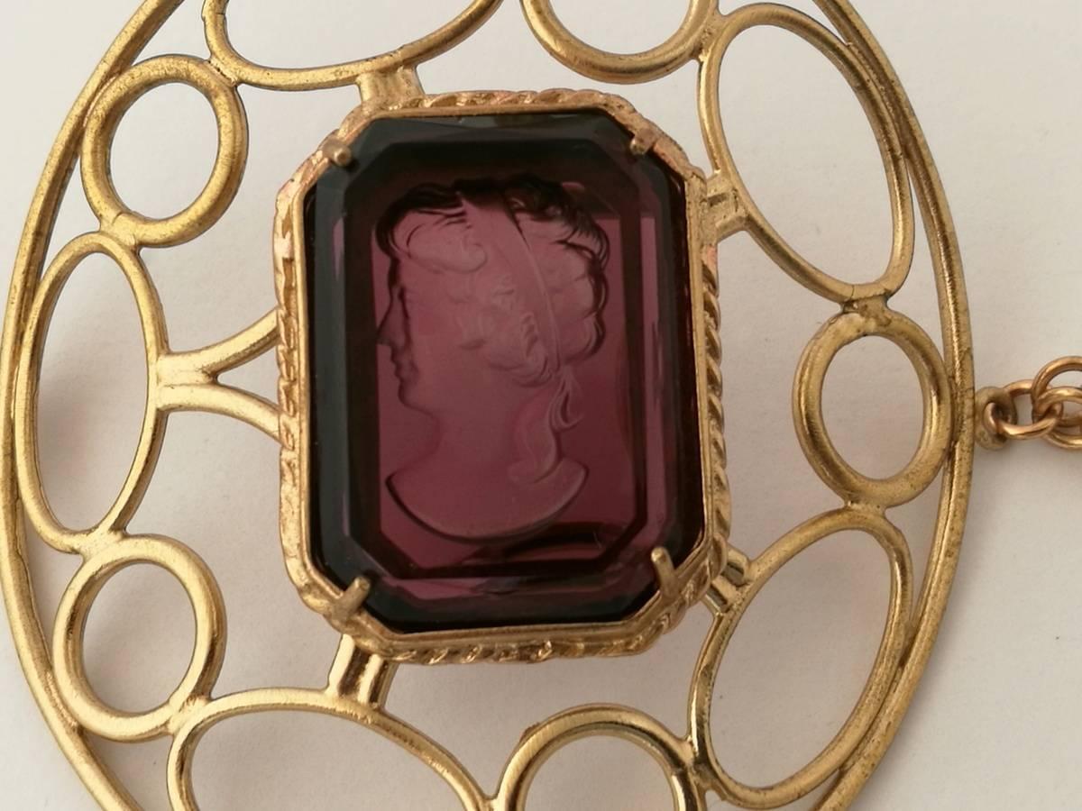 Bronze bracelet with coloured and engraved Murano glass insert in the middle. 
Bracelet is made in Florence by goldsmith craftman and marked Patrizia Daliana, a famous italian jewelry designer. this bracelet is from the Eclipse collection