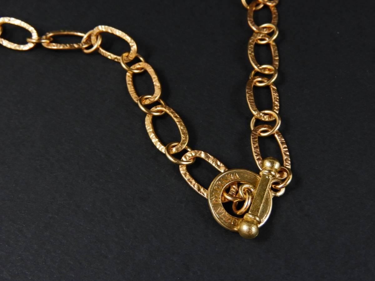 bronze Chain and pendant with an engraved Murano glass by Patrizia Daliana 2