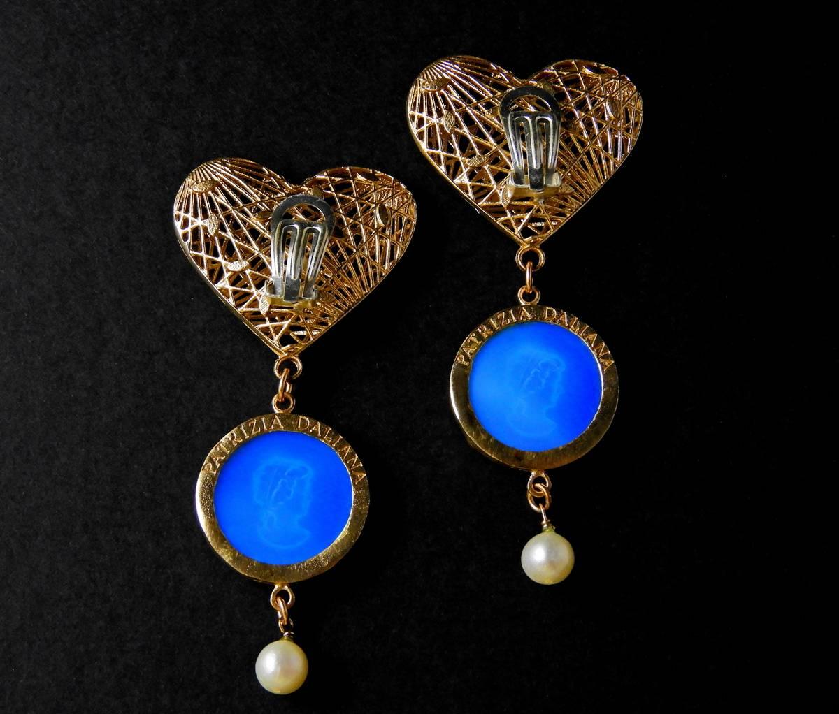 Murano glass and bronze earrings by Patrizia Daliana 1