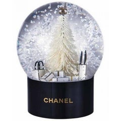 CHANEL Mini Snow Globe Dome 2021 Christmas Novelty GOLD VIP Limited