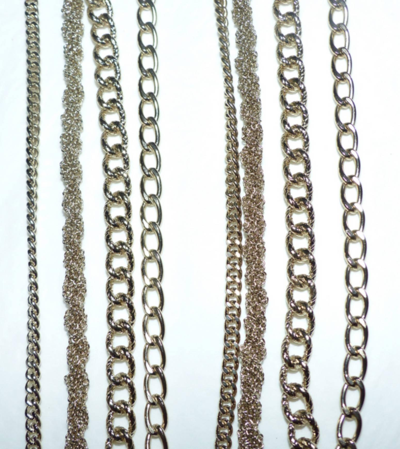 Stunning Chanel Long Multi Chains Necklace Pearls and Cc Logo  1