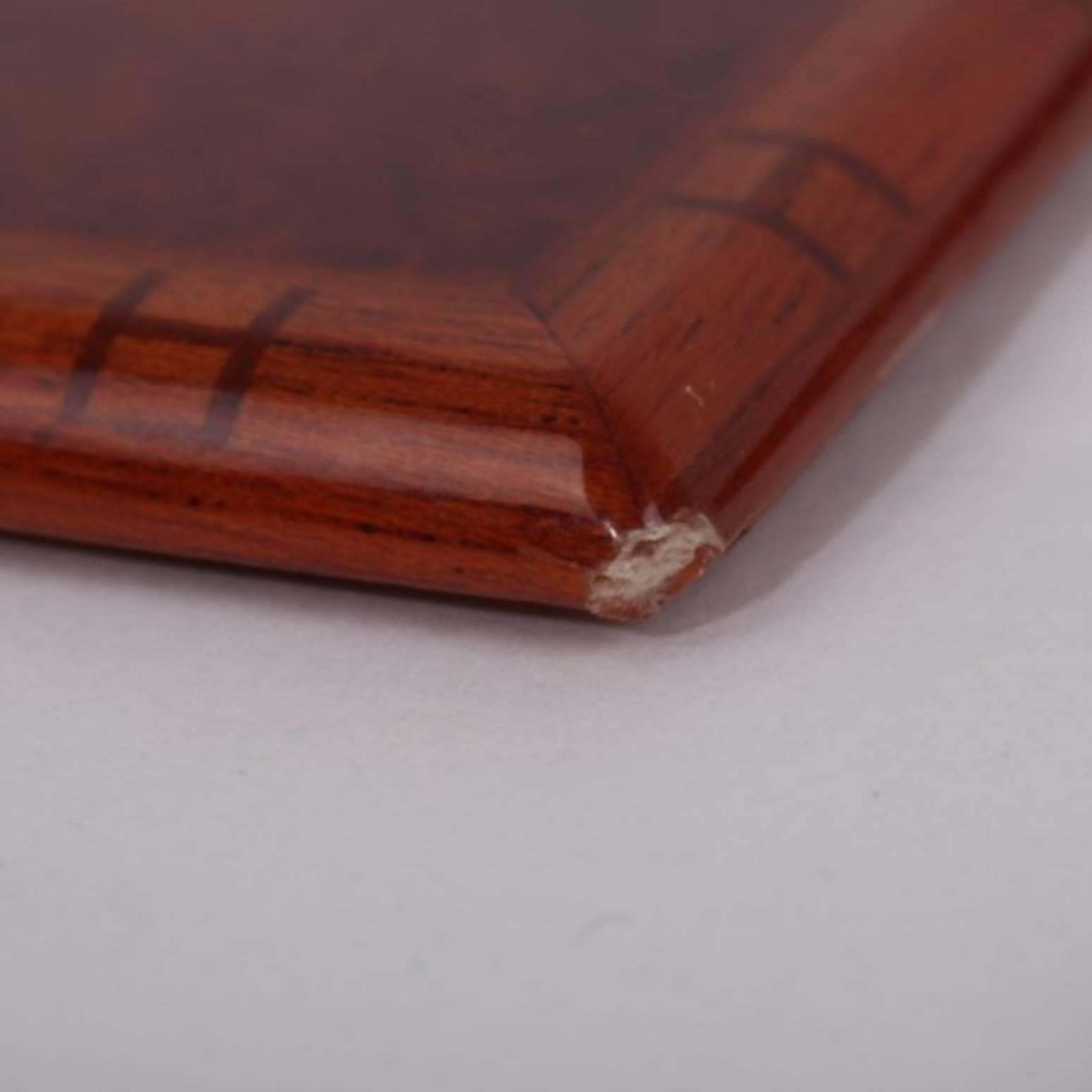 Brown Lovely and Rare and Vintage Hermès Burr elm box 
