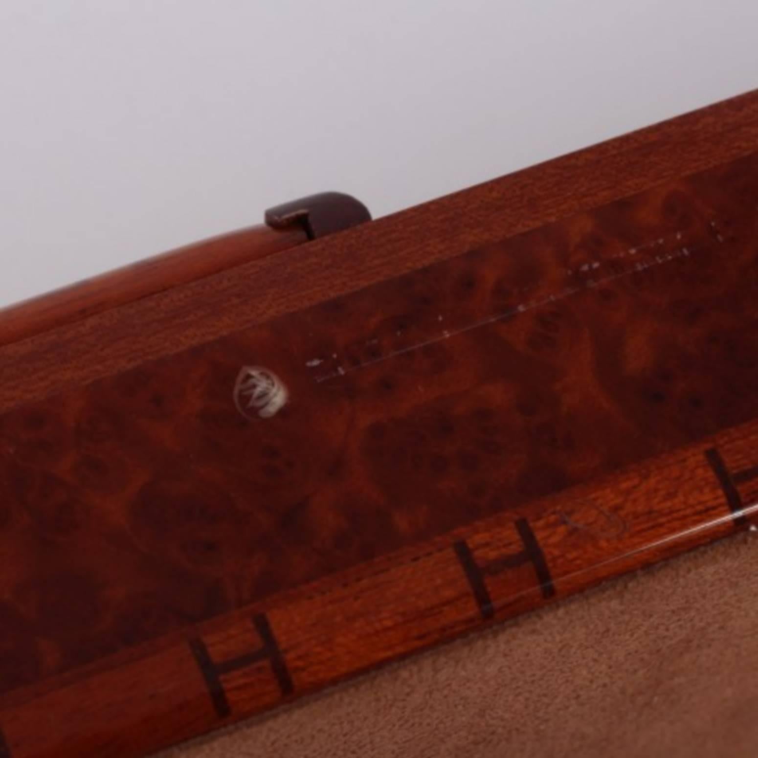 Lovely and Rare and Vintage Hermès Burr elm box  In Fair Condition In VERGT, FR