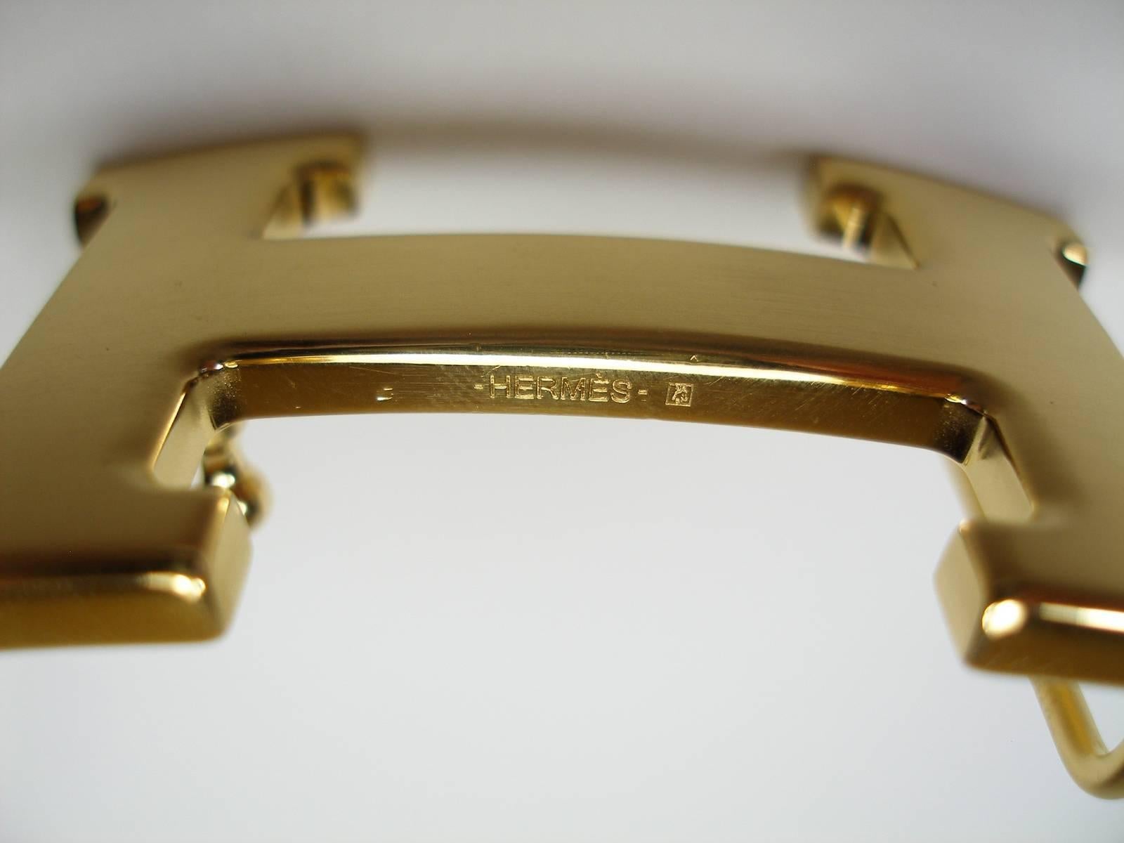 Women's or Men's Hermès H Constance Buckle Gold Brushed 3.2 cm / Good Condition