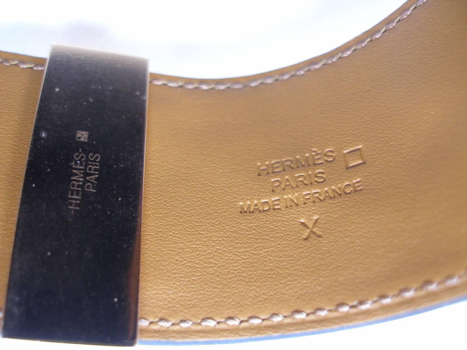 Hermès Bracelet CDC Collier de Chien Alligator Black Gold Hardware / Brand New  4