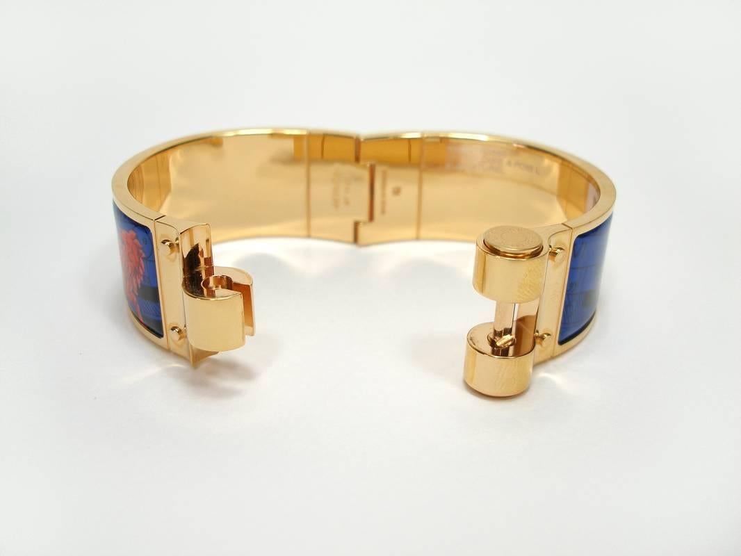 Hermès Bracelet Charniére Astrlogie A Pois Rose Gold Plated Hadware  2