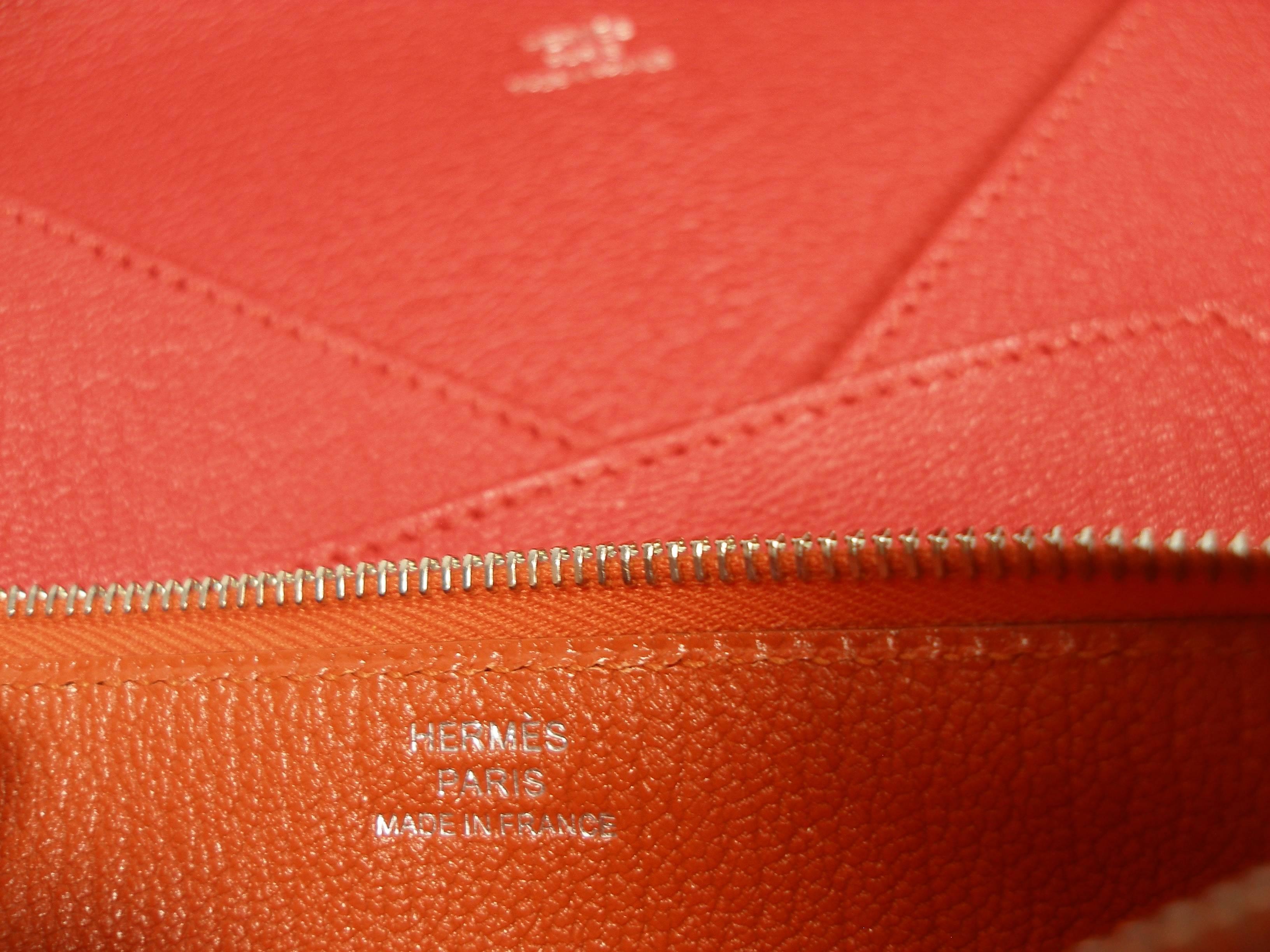 Women's Hermès Enveloppe Trio wallet GM / Brand new 