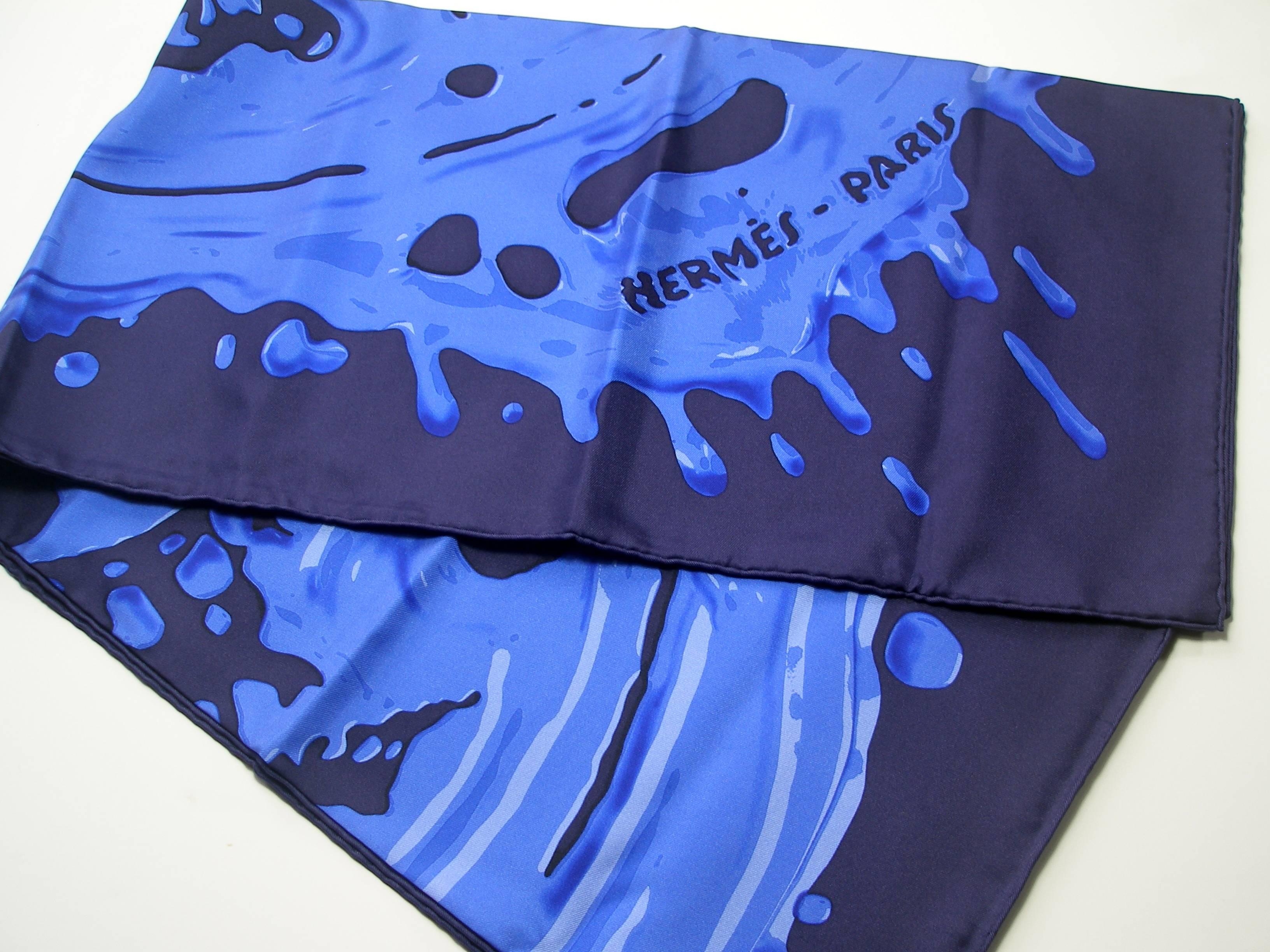 Hermès Scarf Silk Twill Peinture Fraiche 90 cm / Brand New 1