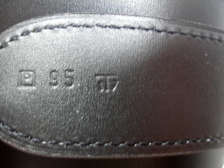 Hermès Piano Belt black box leather / Brand New For Sale at 1stdibs