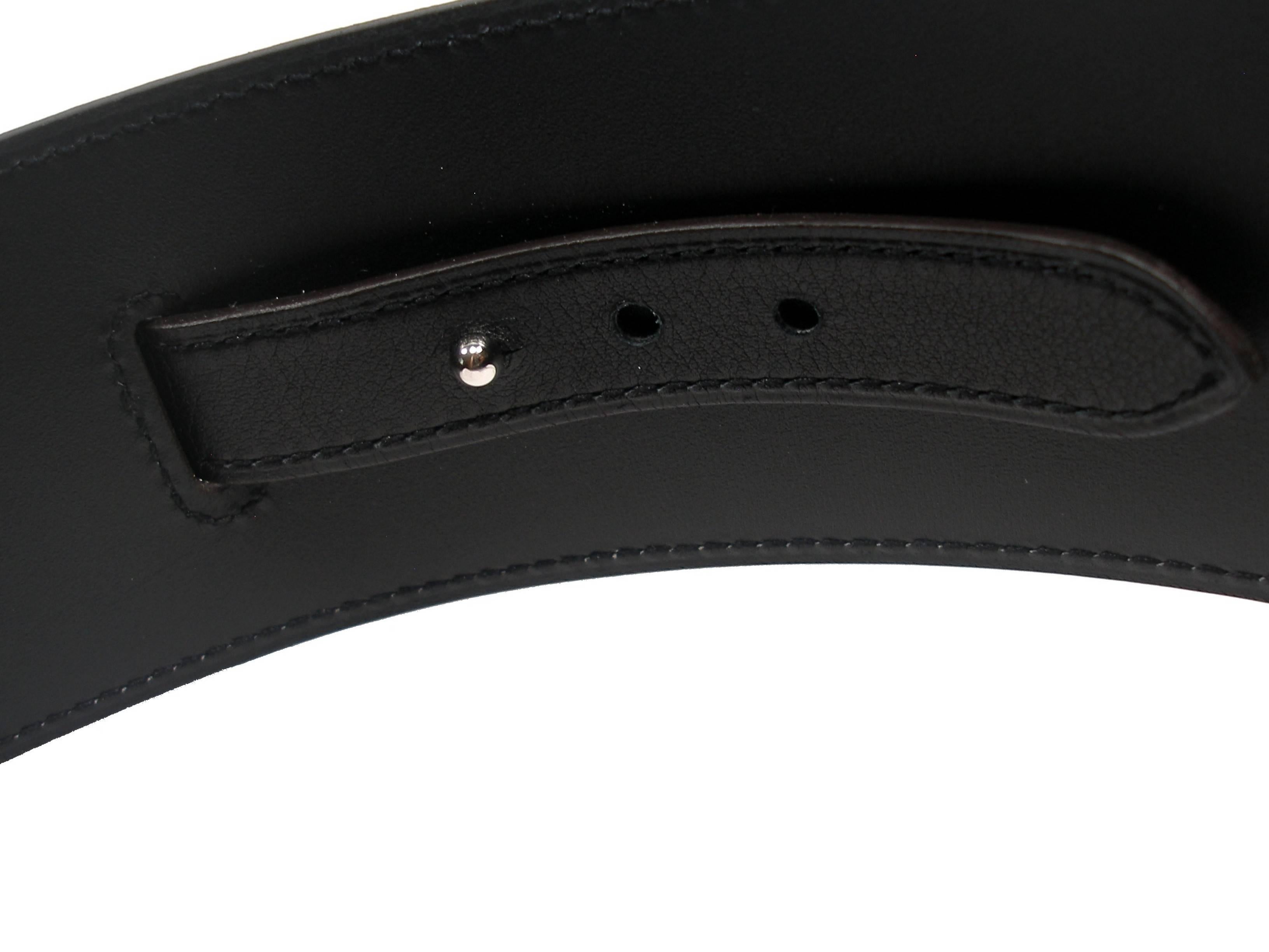 Hermès Piano Belt black box leather / Brand New In New Condition For Sale In VERGT, FR