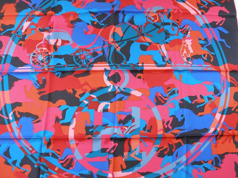 Hermes Ex Libris En Camouflage Pochette Silk Scarf :: Keweenaw Bay