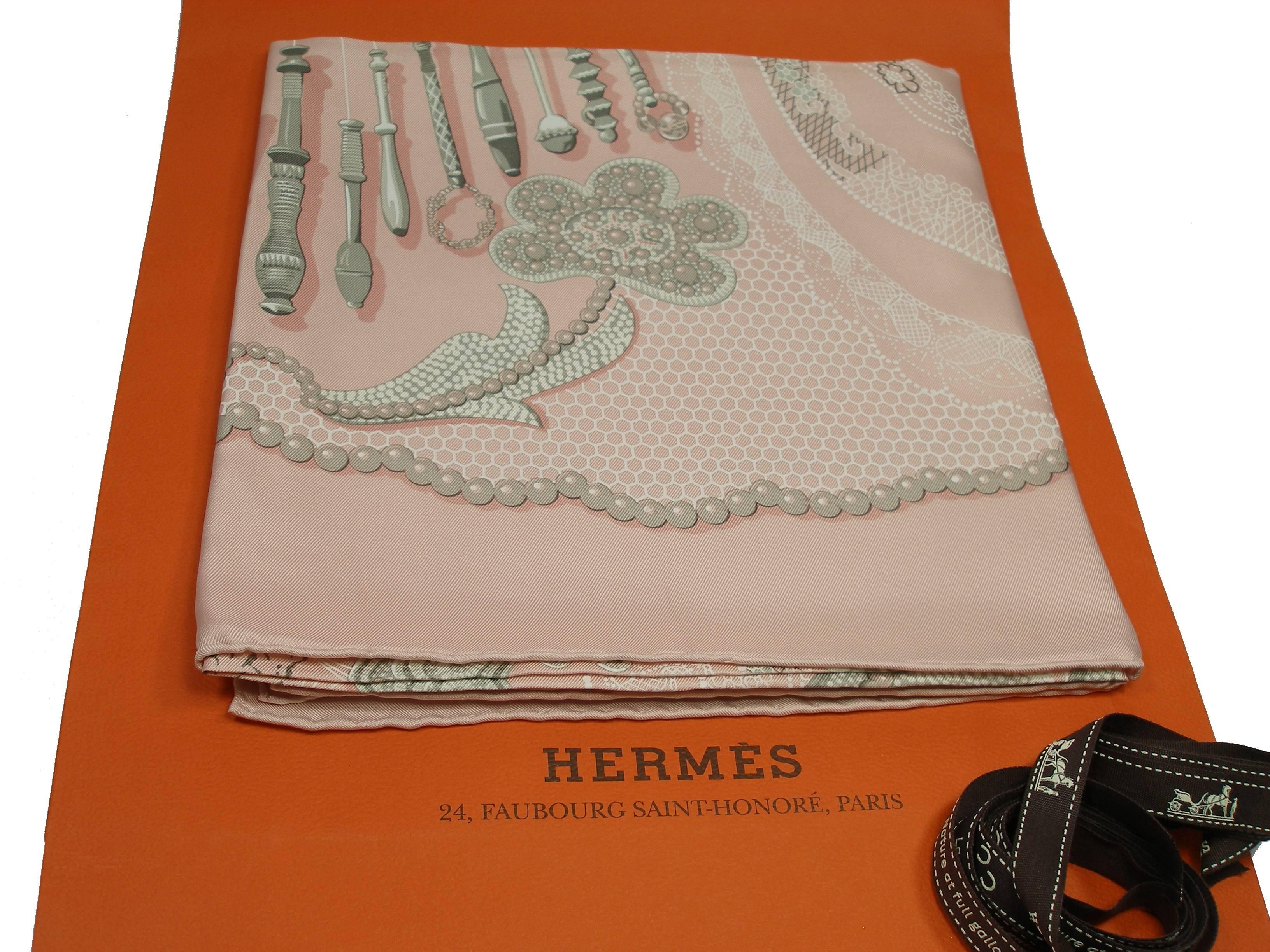 Hermès Doigts De Fee Cathy Latham Hermes Scarf Carre 90 / BRAND NEW  1