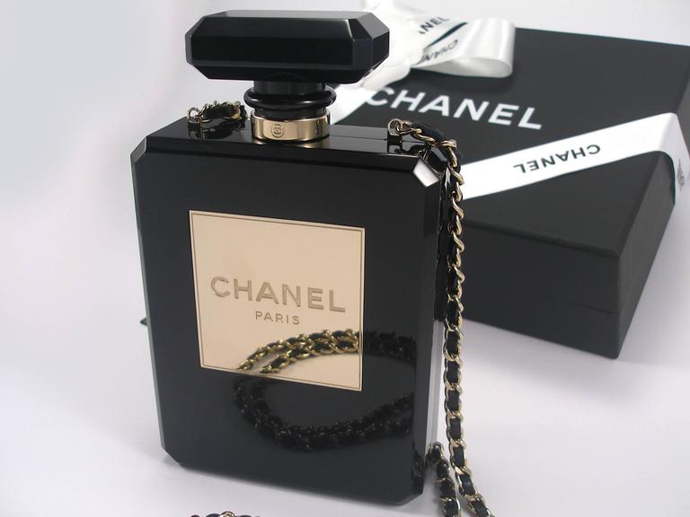 Chanel Black Perfume Bottle Bag Limited Edition / VERY RARE and