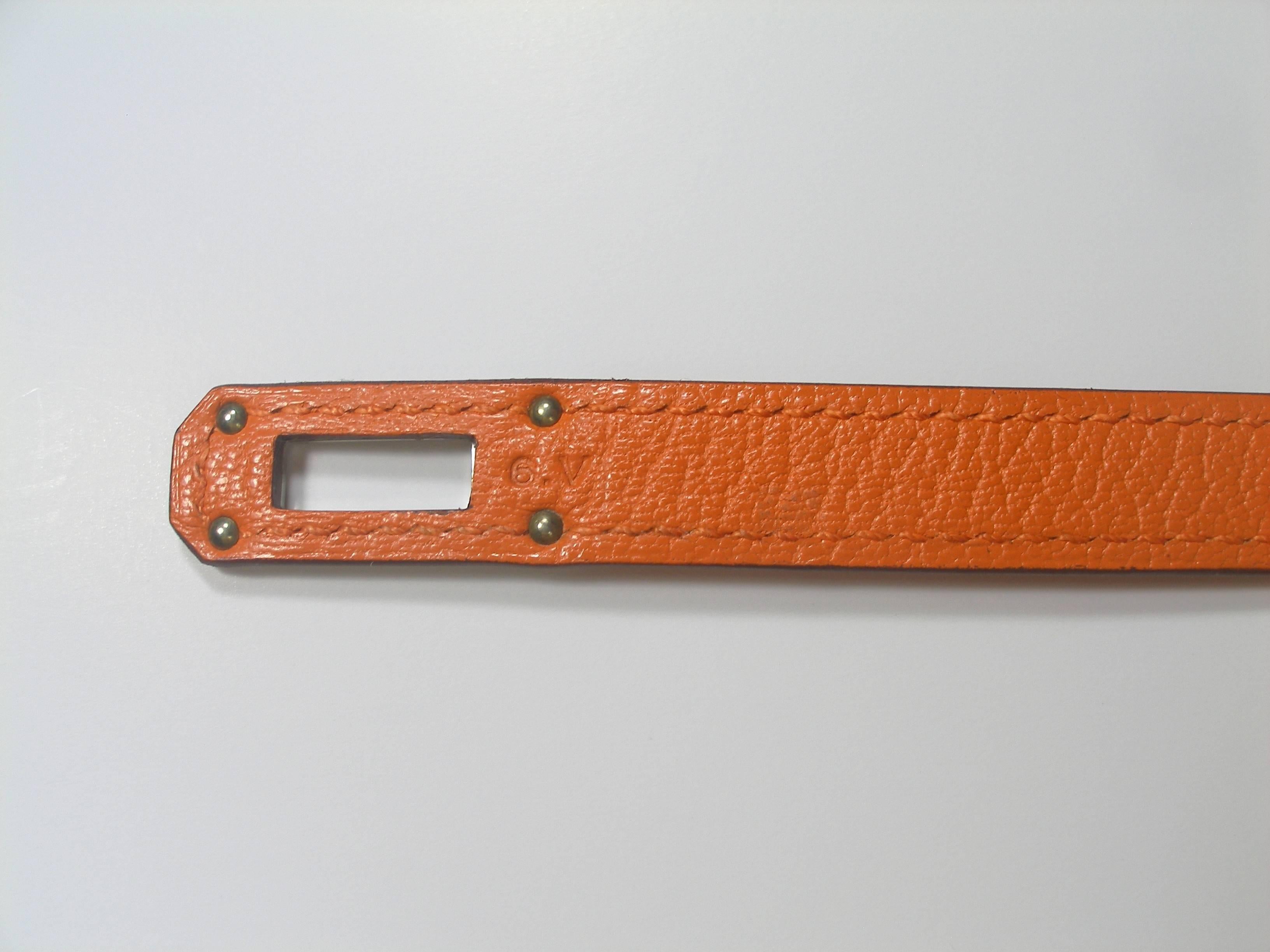 Hermès Kelly Long Wallet orange mysore leather and Palladium Hdw / BRAND NEW  1