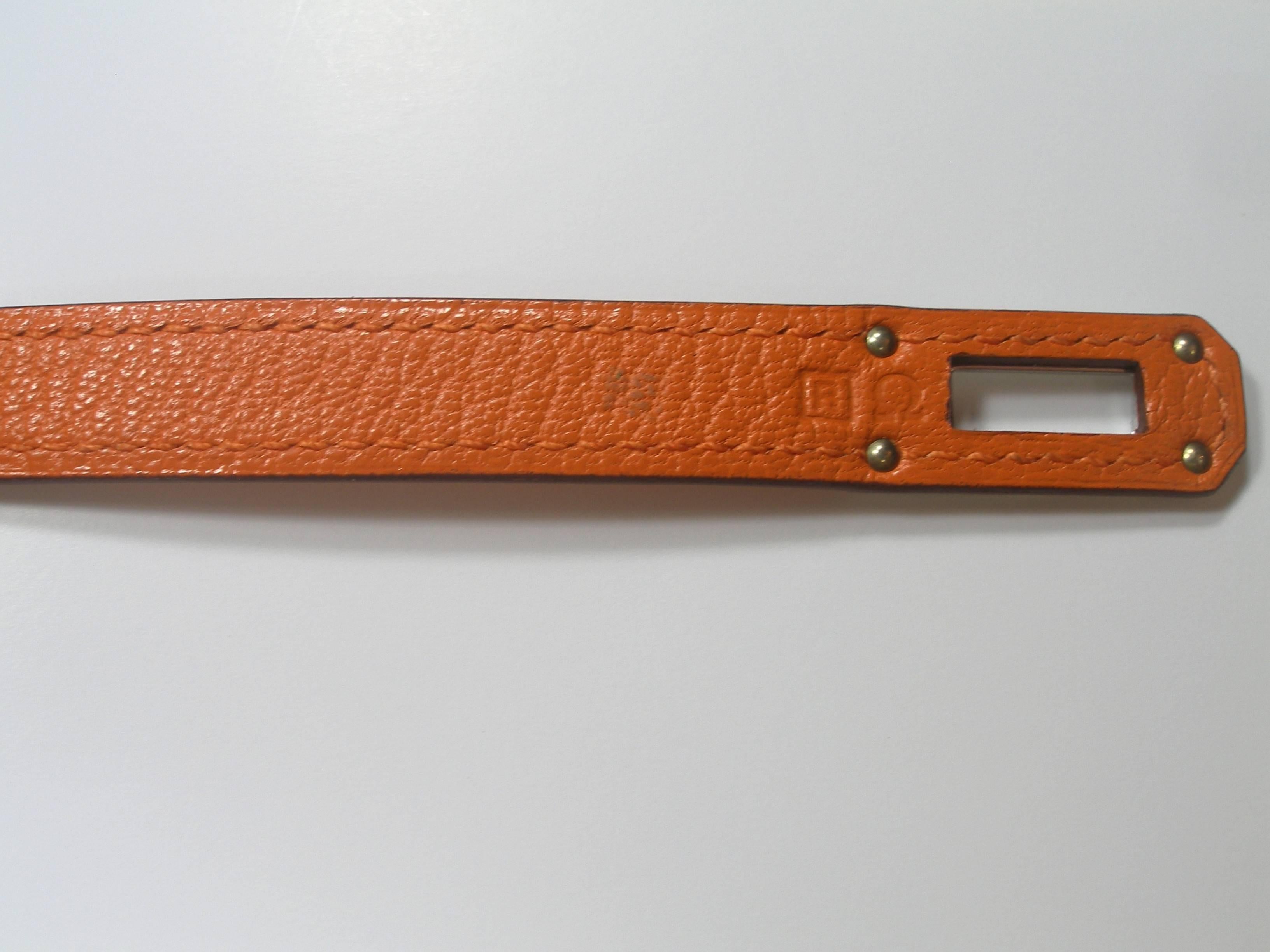 Hermès Kelly Long Wallet orange mysore leather and Palladium Hdw / BRAND NEW  2