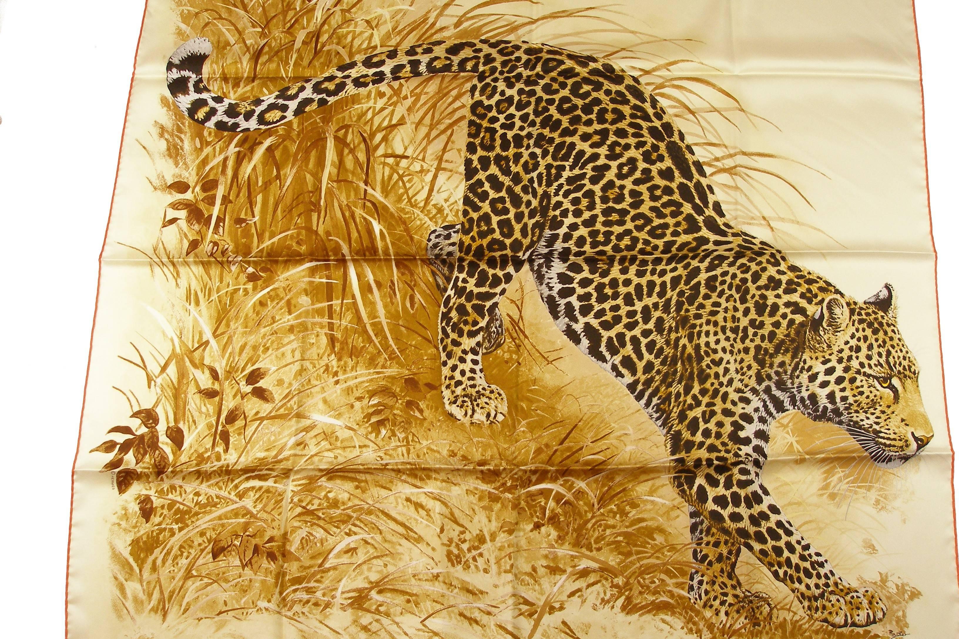 hermes panthera scarf
