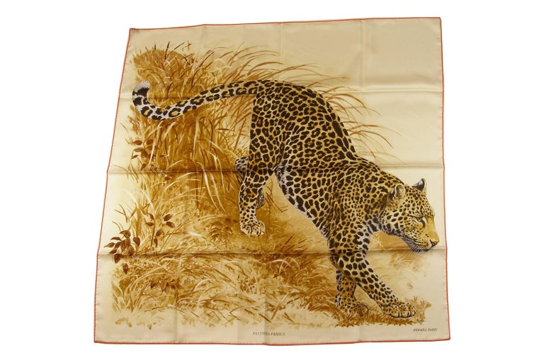 Hermès Made In France Panthera Pardus Panther Silk Twill Hermès Made In France Panthera Pardus Panther Silk Twill
