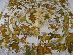 Rare Hermès Les Amazones scarf silk twill 90 cm / BRAND NEW