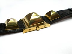 Hermès Vintage Médor Pm Collier de Chien Croc Watch Bracelet / GOOD DEAL