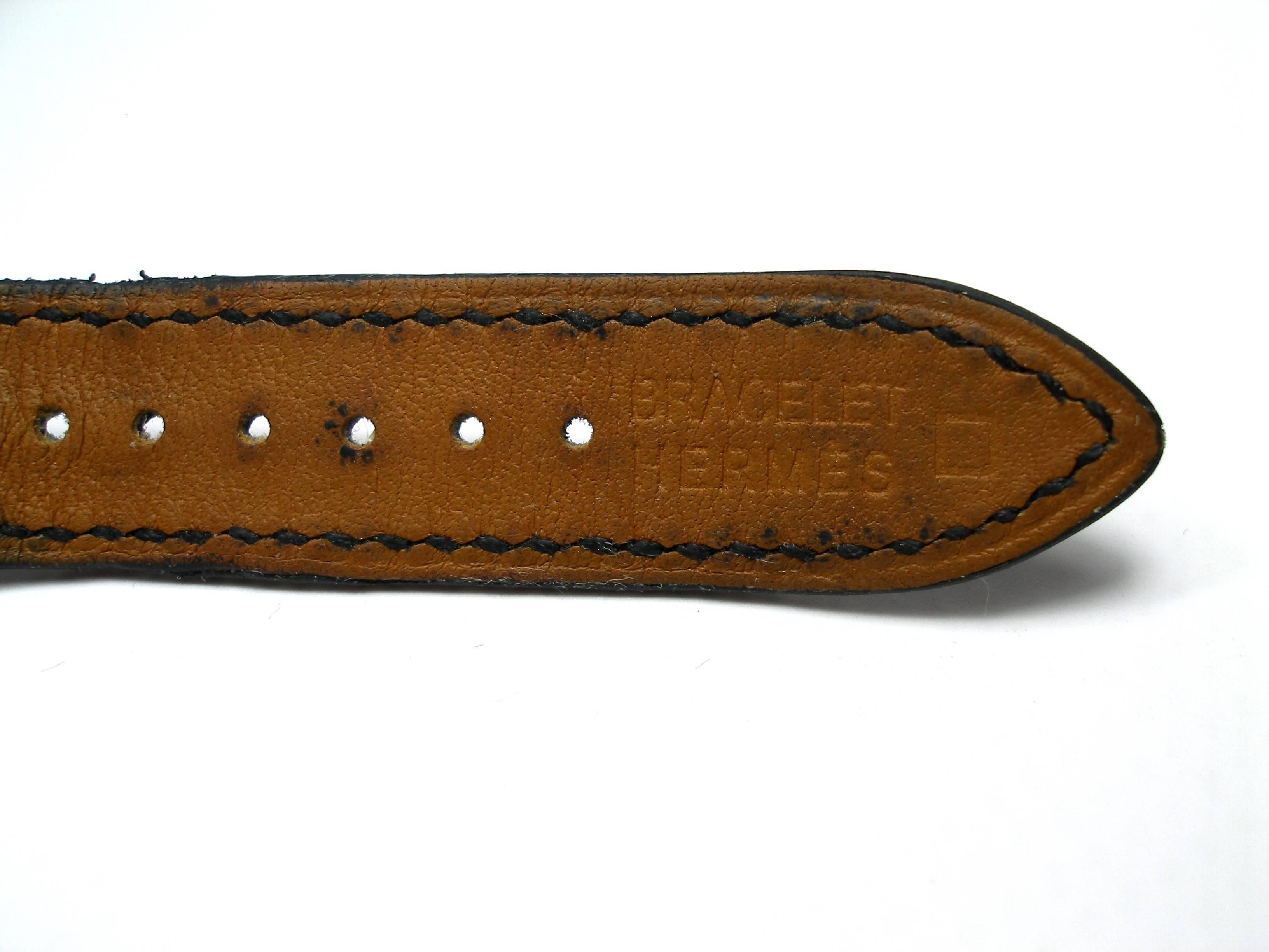 Hermès Vintage Médor Pm Collier de Chien Croc Watch Bracelet / GOOD DEAL  In Fair Condition In VERGT, FR