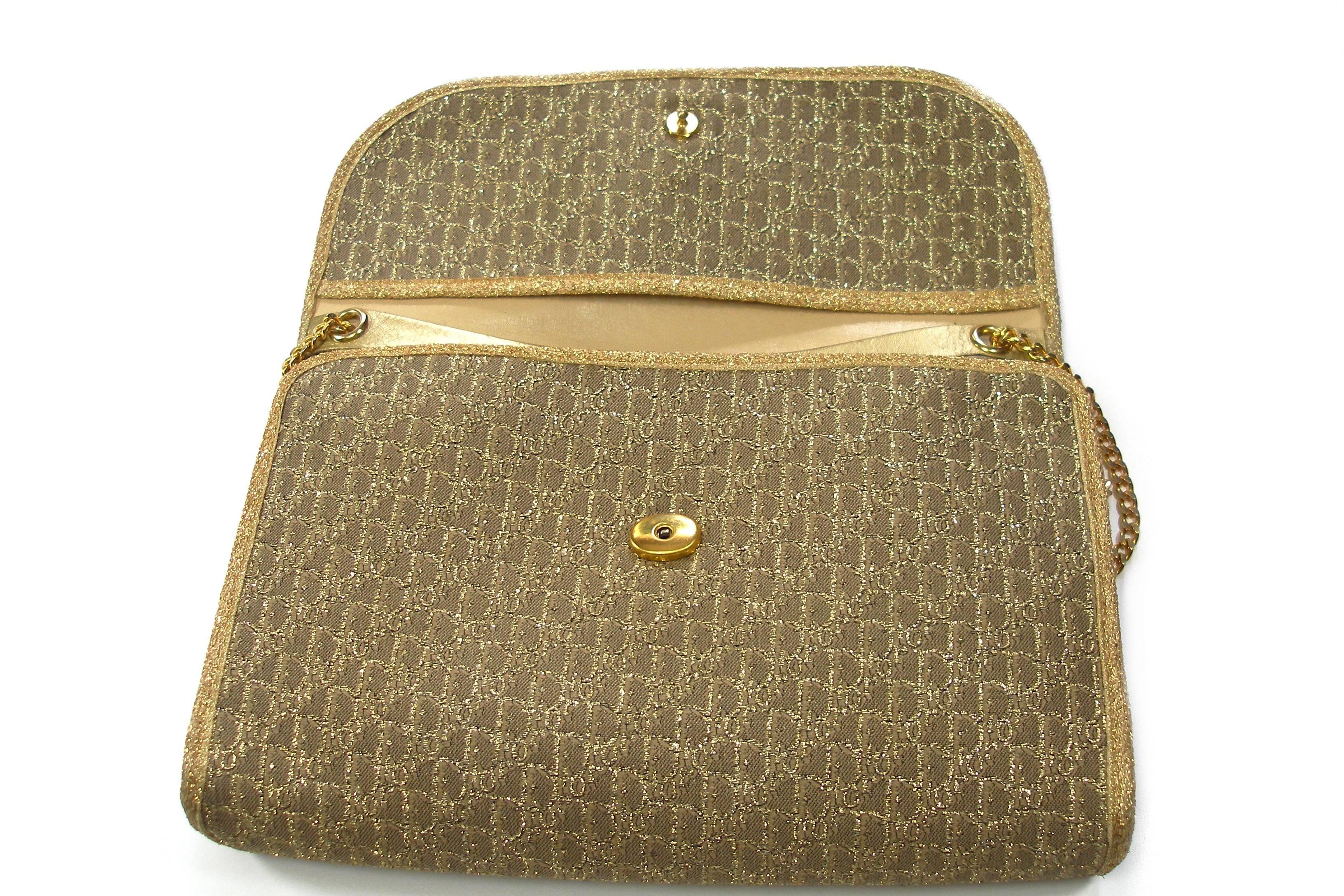 Vintage Christian Dior Gold Lurex Clutch Handbag at 1stDibs christian dior gold bag, dior gold